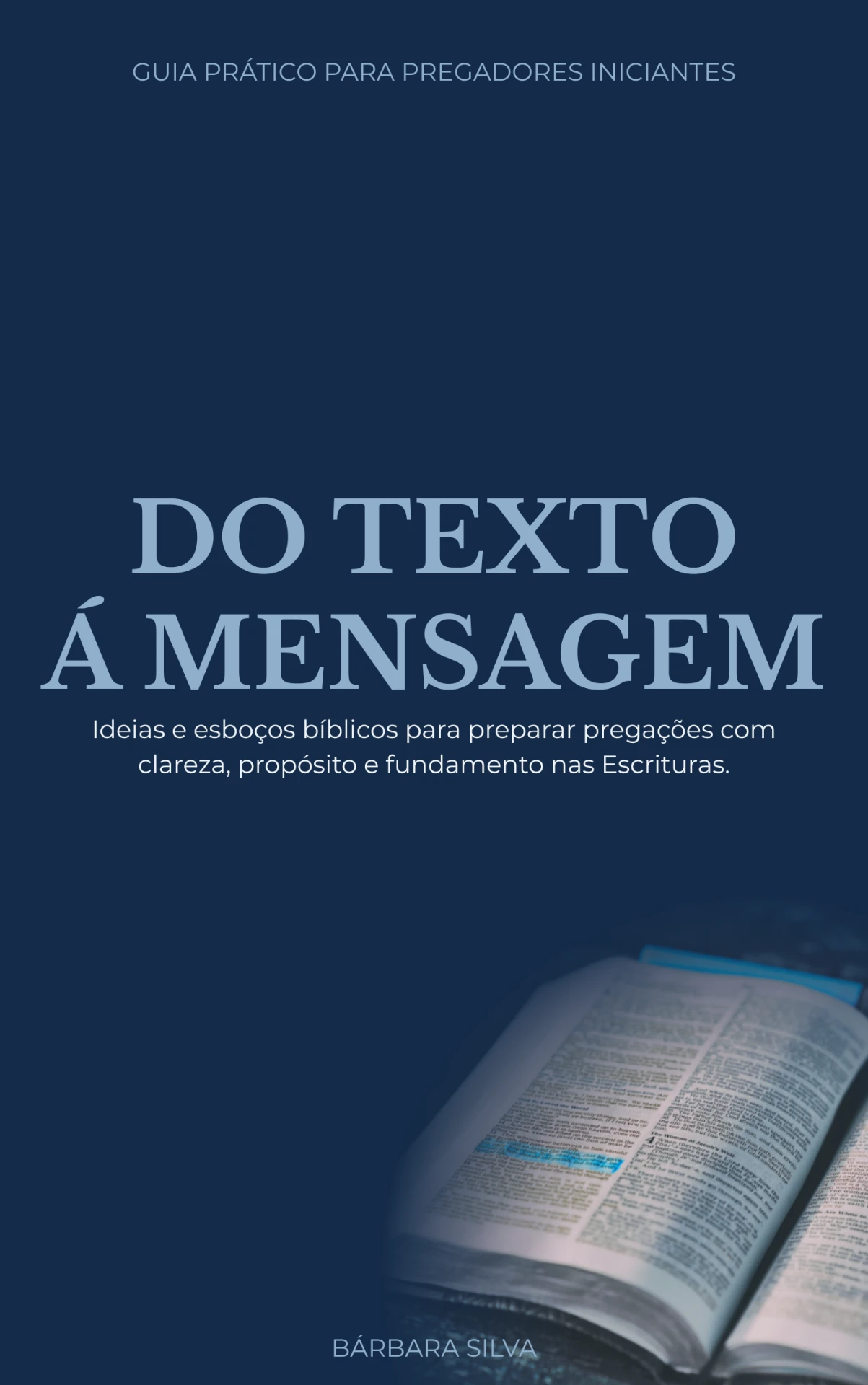 Capa original do e-book Do Texto à Mensagem, de Bárbara Silva